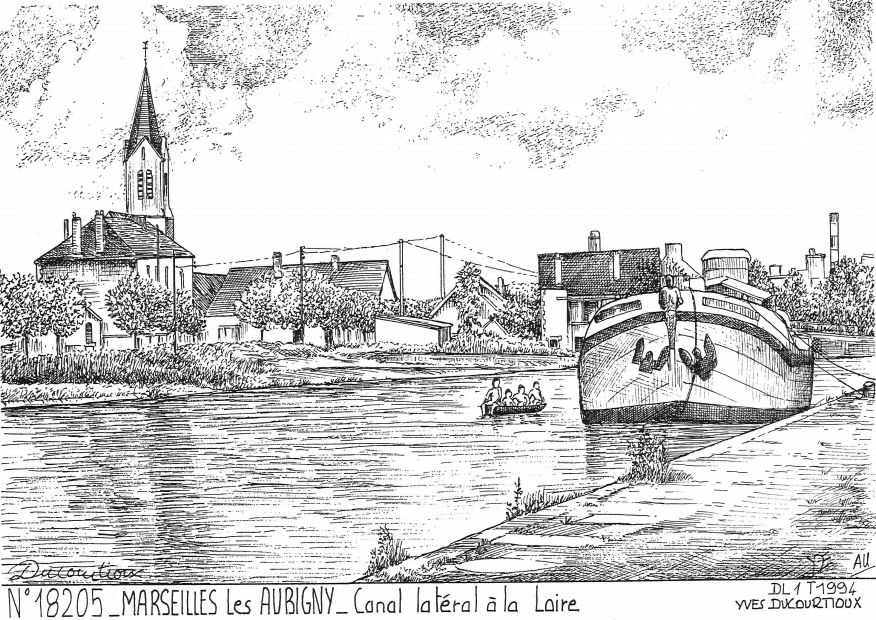 N 18205 - MARSEILLES LES AUBIGNY - canal latral la loire